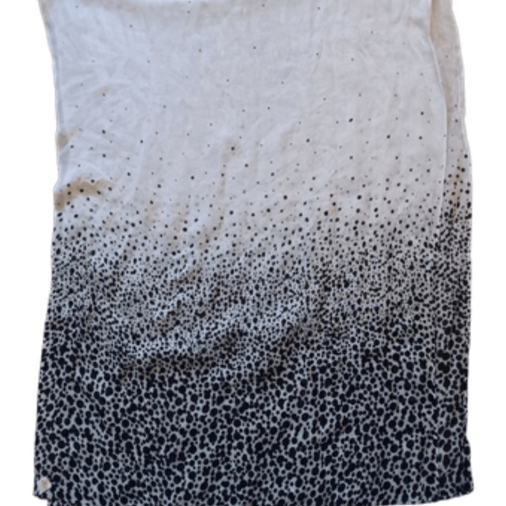 Black and White Dotted Scarf